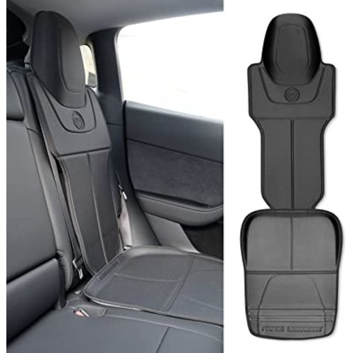Prince Lionheart Car Seat Protector, 2-Stage Seatsaver Designed for Tesla Models S 3 X&Y, Waterproof for Kids Car Seat (Black) (0590.1)