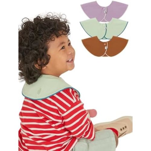 Konny Baby Bibs 5-Pack, 360 ° Rotate, Soft and Absorbent Bandana Drooling for Boys Girls baby Essentials