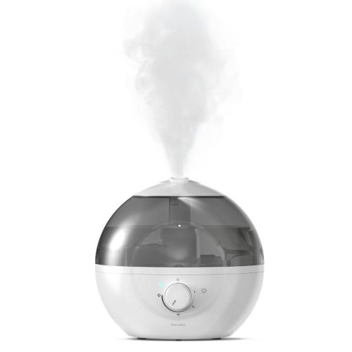 Homedics Top-fill Easy To Clean Ultrasonic Cool Mist Humidifier With Night Light And Aromatherapy: 300-500 Sq. Ft., No Filter Needed, 30-hour Run Time