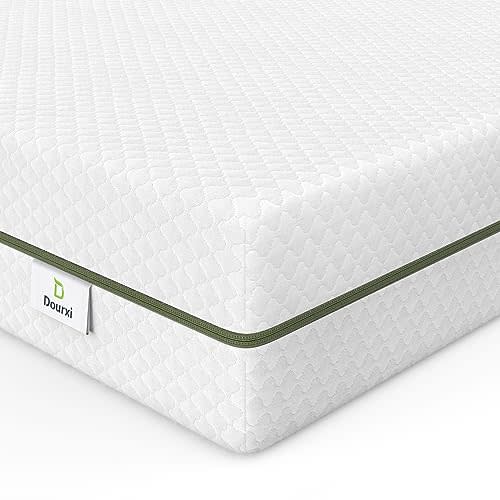 Dourxi Crib Mattress, Dual-Sided Comfort Baby and Toddler Mattress with Gel Memory Foam and Removable Cover, Fits Standard Size Cribs and Toddler Bed, 52x27.5x5.5 inches