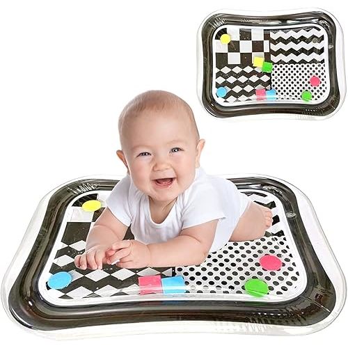 QIUXQIU Toddlers Water Mat Infantable Infants High Contrast Tummy time Baby Water Mat Perfect for Practicing Montessori Time Have Fun Play Activity Center Your Newborn Baby Gear Must Haves