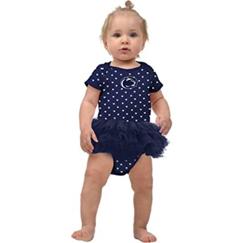 Two Feet Ahead Newborn Baby Girl Bodysuit Creeper Onesie Hearts Tutu Skirt Dress