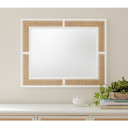 Wood & Caning Mirror (24"x30") | Pottery Barn Kids