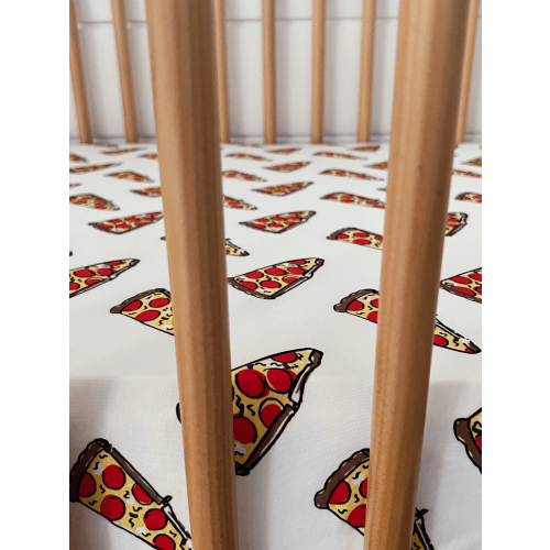 Stretch Crib Sheet, Pizza