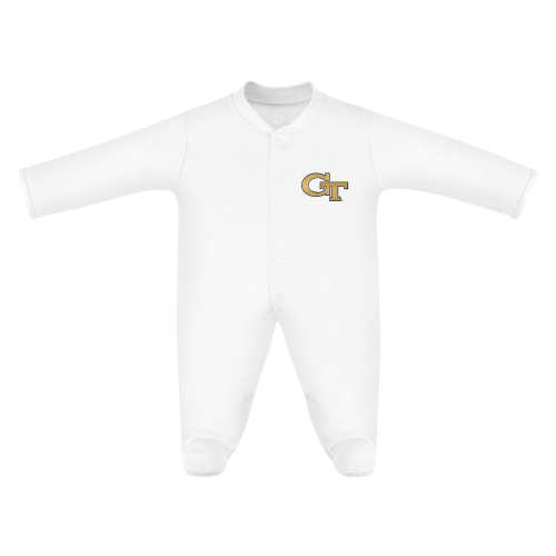 Georgia Tech Yellow Jackets Footed Romper | College Baby