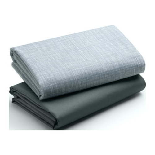 Graco Pack 'n Play Quick Connect Playard Waterproof Sheets, 2 Pack, Woven and Gray, Infant