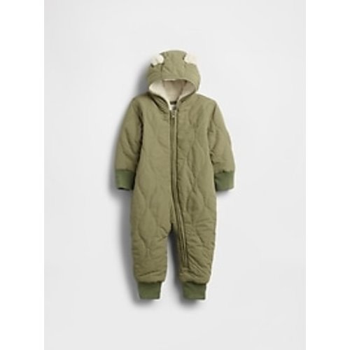 Baby Quilted Sherpa One-Piece | Gap