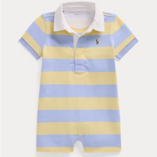 Striped Cotton Rugby Shortall -9mo