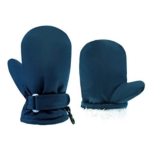 BAVST Toddler Waterproof Mittens Fleece Lined Baby Boys Girls Winter Warm Glove Kids Snow Infant Ski Mitten for 3M-5T