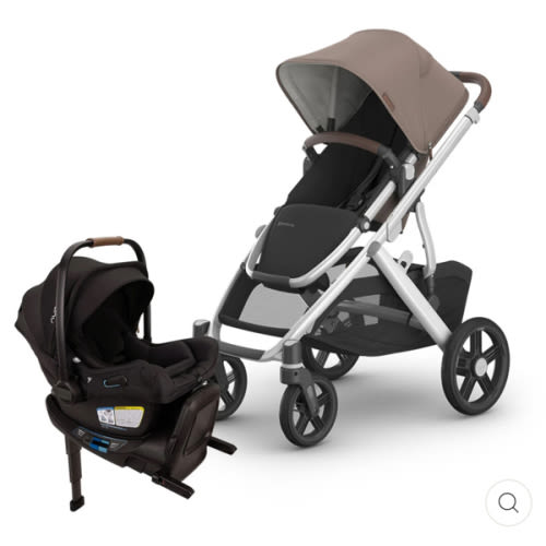 Vista V3 Stroller + Nuna PIPA Series Travel System - Theo / PIPA aire rx / Caviar