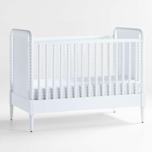 Jenny Lind Heirloom White Wood Convertible Baby Crib