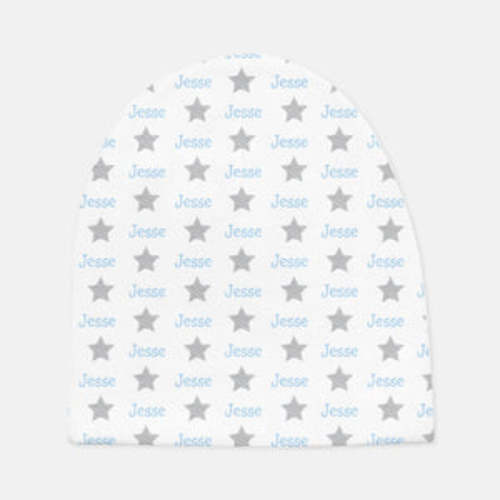 Personalized Supersoft Baby Swaddle and Hat Set-Stars – The Present Event