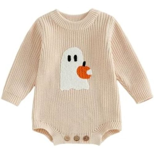 My First Christmas Baby Girl Boy Outfit 1st Christmas Knit Romper Sweater Newborn Infant Fall Winter Clothes