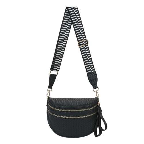 GoFree - Woven Leather Bum Diaper Bag – Emmafy