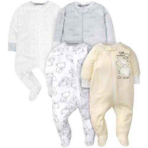 Gerber Baby Boys 4 Pack Sleep 'N Play Footie