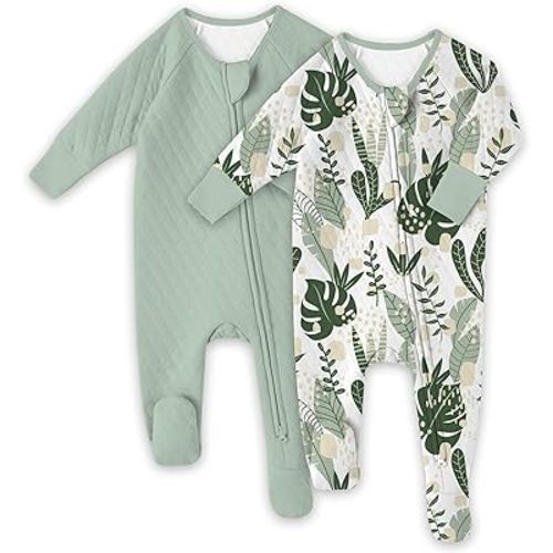 Yoofoss Baby Pajamas Organic Cotton Baby Sleepers for Newborn 0-3 3-6 6-9 Months Boys Girl Clothes Footed Pjs