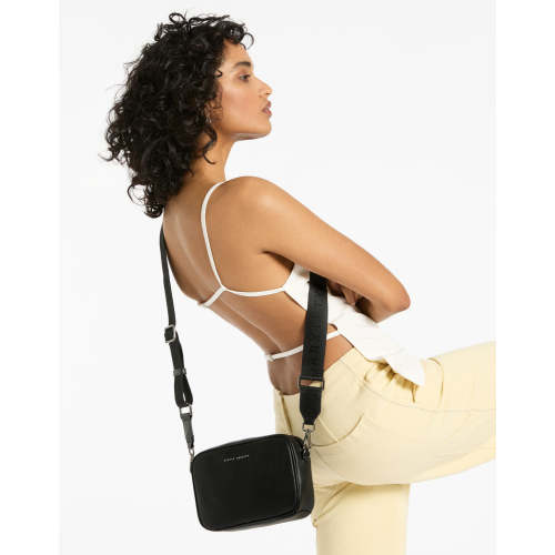Comes In Waves Black Leather Baby Bag | Status Anxiety®