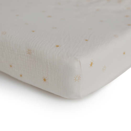 Mushie Mini Baby Muslin Crib Sheet