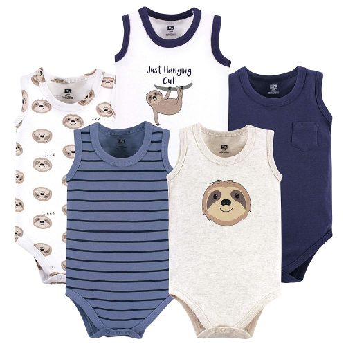 Hudson Baby Unisex Baby Cotton Sleeveless Bodysuits