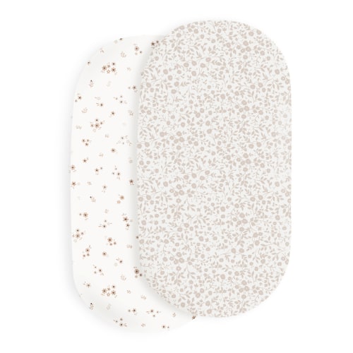 Organic Bassinet Sheet - Bloom & Gardenia