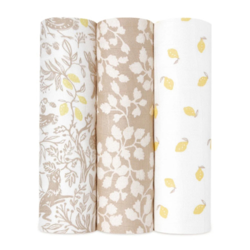 Natural Woodland Silky Soft Swaddles 3 Pack | aden + anais