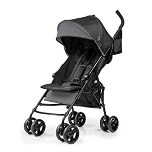 Summer Infant, 3D Mini Convenience Stroller – Lightweight Stroller with Compact Fold MultiPosition Recline Canopy with Pop Out Sun Visor and More – Umbrella Stroller for Travel and More, Gray : Baby