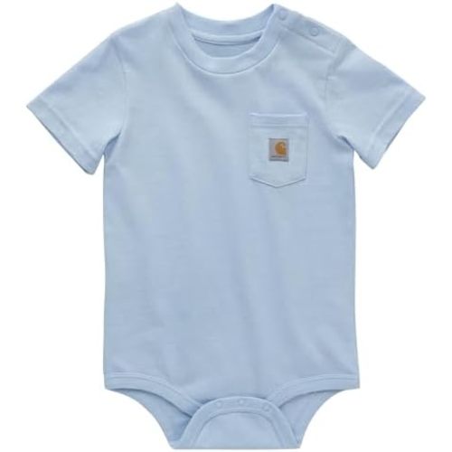 Carhartt Unisex Baby Short-Sleeve Bodysuit Pocket T-Shirt Onesie