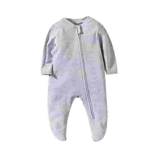 Timegard Unisex Baby Clothes Newborn Footies Onesie Infant Boys Girls Comfy Zip up Rompers Solid Color