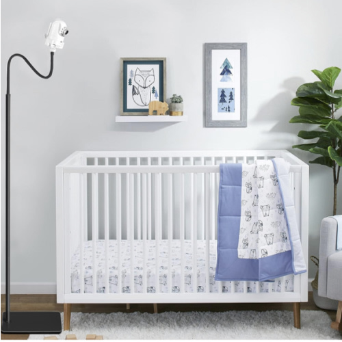 Amazon.com: iTODOS Baby Monitor Floor Stand Holder for Infant Optics DXR-8 Pro,Motorola, Arlo,VAVA,Owlet,Vetch Baby Monitor,Keep Baby Away from Touching,More Safety-Black : Baby