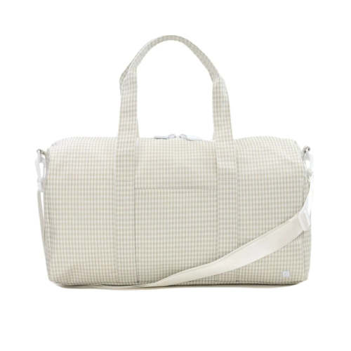 Weekender - Gingham Pearl Grey | The Little Lane Shop