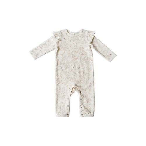 Long Sleeve Ruffle Romper, 3-6M