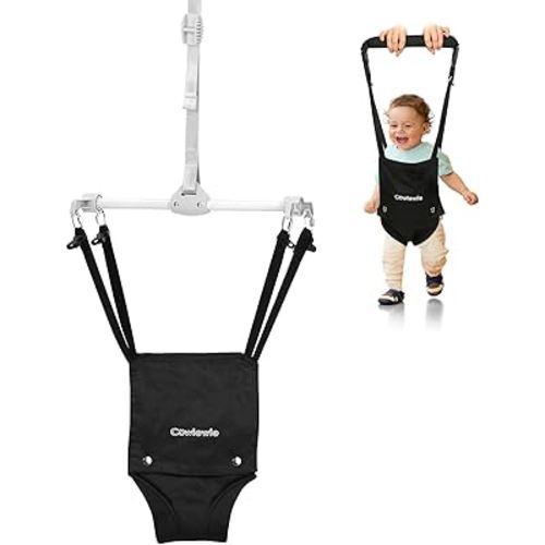 Cowiewie Baby Door Jumper, 2 in 1 Baby Walking Harness, Baby Jumper with Adjustable Height, Ages 6 Months +