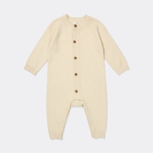 Dymples Baby Knit Coverall - Off White