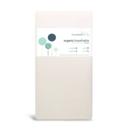 Naturepedic Certified Organic Cotton Breathable Baby Crib & Toddler Mattress–lightweight-2-stage