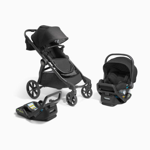 Baby Jogger City Select 2 and City GO 2 Travel System with Extra Base, Eco Collection - Lunar Black