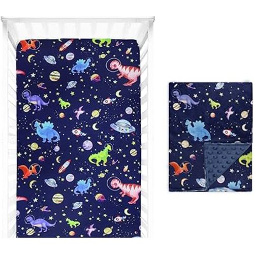 Fitted Crib Sheet and Baby Blanket for Toddler GFU