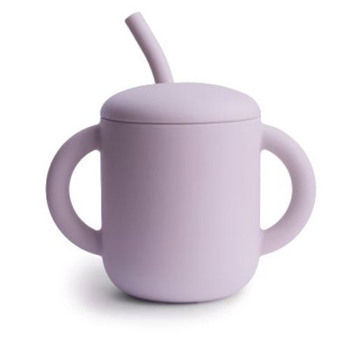 Silicone Training Cup + Straw Dried Thyme One Size