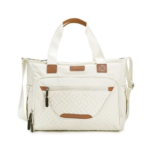 Itopfox Large Diaper Tote Bag with Laptop Compartment, Insulated Pockets, Multiple Storage for Baby Essentials, Travel Friendly