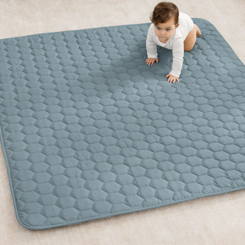 Comfy Cubs Premium Play Mat - Kids & Toddler Play Mat with Non-Slip Bottom - Plush Quilted Top Baby Mat & Reviews | Wayfair