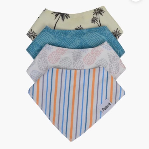 Tropical Bandana Bibs: Stylish & Functional for Baby