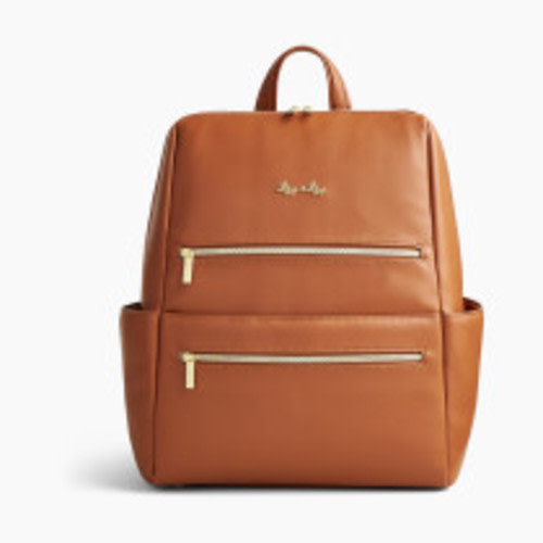 Itzy Ritzy Eras Diaper Backpack - Cognac