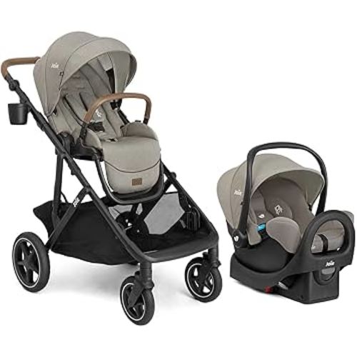 Chive and Rue - All-in-One Convertible Single-to-Double Modular Stroller with 20+ Customizable Modes & All-Terrain Wheels, and Lightweight Infant Car Seat Travel System (Dove)