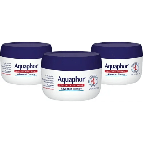 Aquaphor Healing Ointment Advanced Therapy Skin Protectant, Dry Skin Body Moisturizer, 3.5 Ounce (Pack of 3)