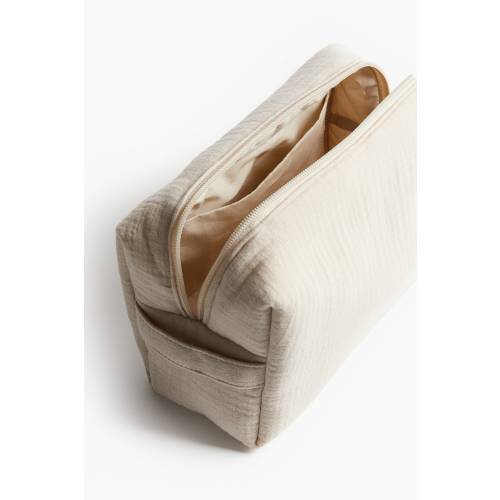 MUSLIN DIAPER BAG - Light beige