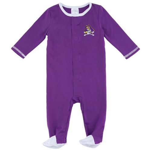 Youth MiniU pur East Carolina Pirates Multilocation NB Magnetic Closure Onsie