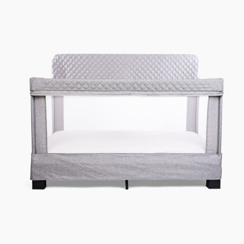 Baby Delight Horizon Full Mesh Crib - Quilted Pebble Grey