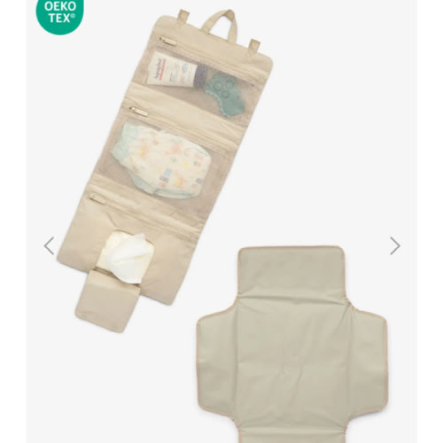 Diaper Changing Pad Organizer - OATMEAL