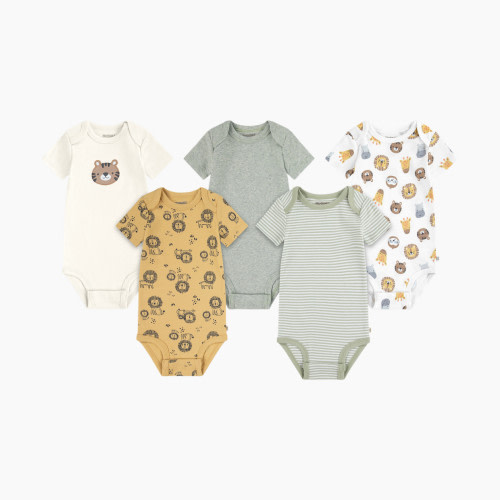 Huggies Everyday Bodysuit (5 Pack) - Snow White/Animals, 3-6 M