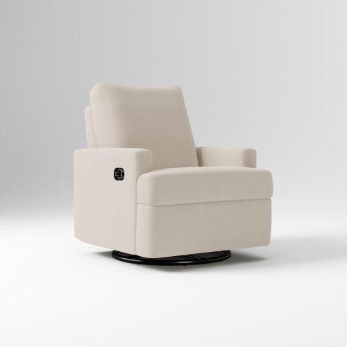 Kids Andes Manual Recliner, Performance Velvet Sand