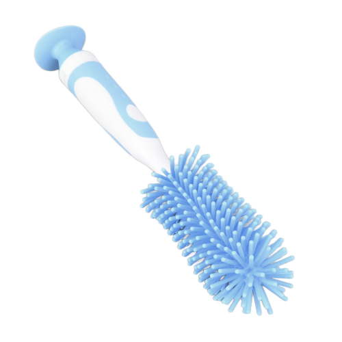 Silicone Cleaning Bottle Brush, Easy Use Flexible Silicone Cleaning Brush For Baby Bottles Pink,Blue,Green